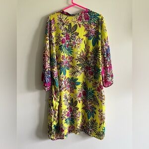 Floral Yellow Kimono